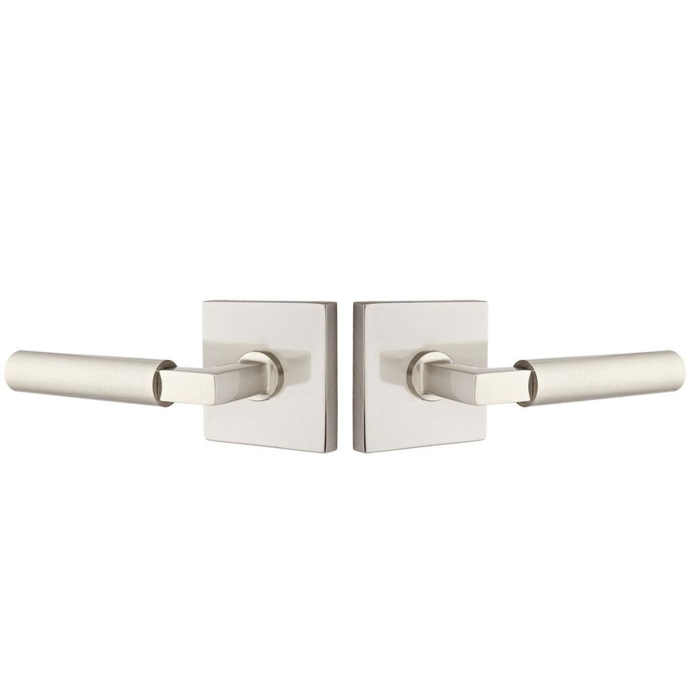 Emtek Solid Brass Hercules Lever With Square Rosette EMTEK