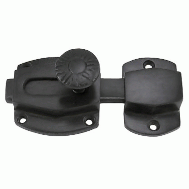 1 1/2 Inch Plain Cabinet Latch (Black Bronze Finish) COPPER MOUNTAIN HARDWARE