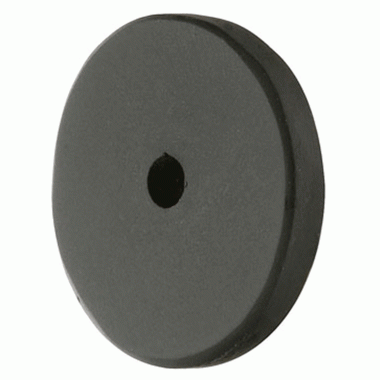 1 1/4 Inch Sandcast Round Back Plate (Matte Black Finish) EMTEK