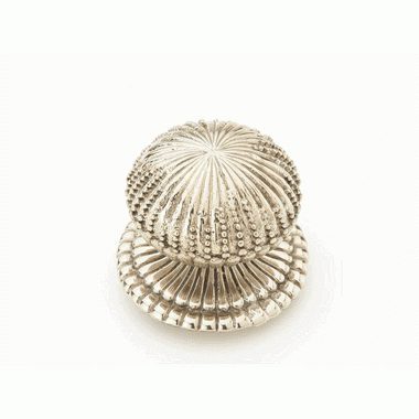 1 1/4 Inch Symphony Elegance Sonata Round Cabinet Knob (White Brass Finish) SCHAUB