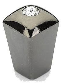 1/2 Inch Skyevale Cabinet Knob (Black Chrome Finish) SCHAUB