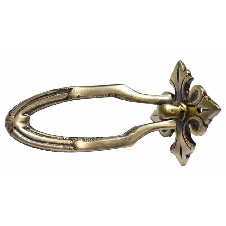 3 3/8 Inch Solid Brass Ornate Chest Pull (Antique Brass Finish) COPPER MOUNTAIN HARDWARE