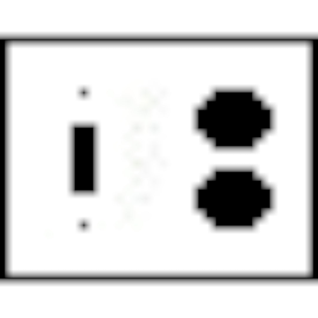 Bamboo Style Wall Plate (Matte Nickel Finish)