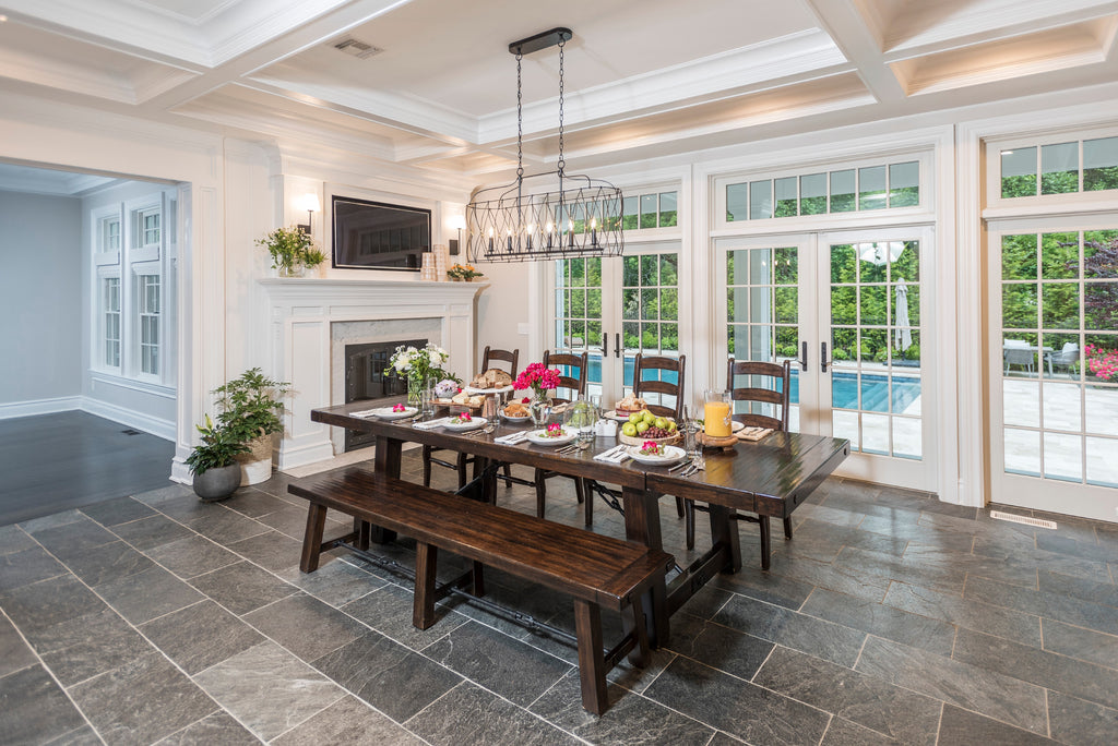 Crystorama Crystorama Zucca 6 Light English Bronze + Antique Gold Linear Chandelier