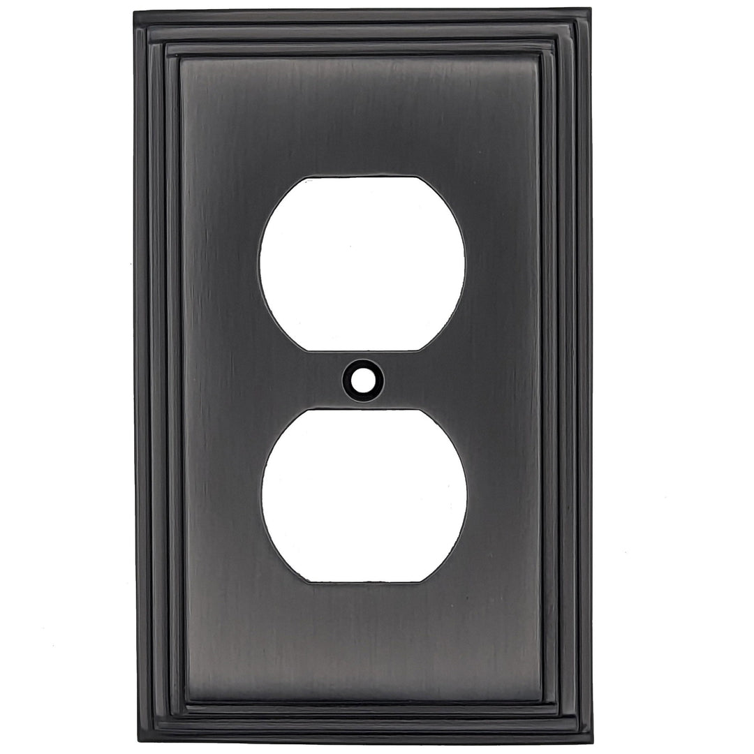 Kingston Classic Stepped Wall Plate (Black Bronze) COPPER MOUNTAIN HARDWARE