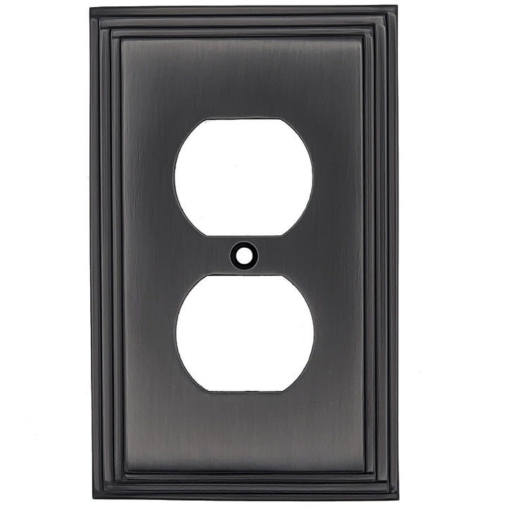 Kingston Classic Stepped Wall Plate (Black Bronze) COPPER MOUNTAIN HARDWARE