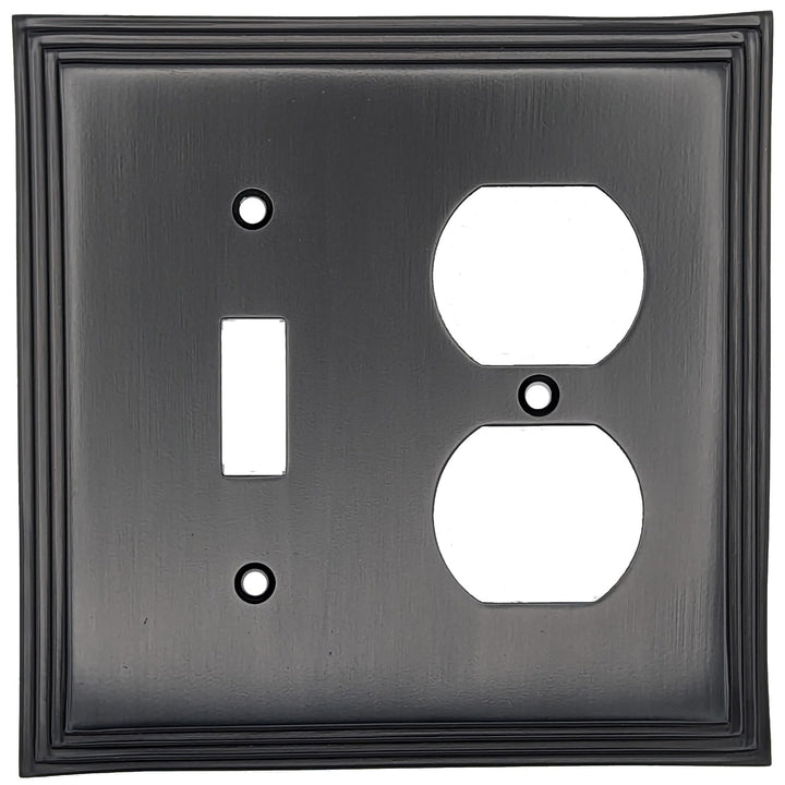 Kingston Classic Stepped Wall Plate (Black Bronze) COPPER MOUNTAIN HARDWARE