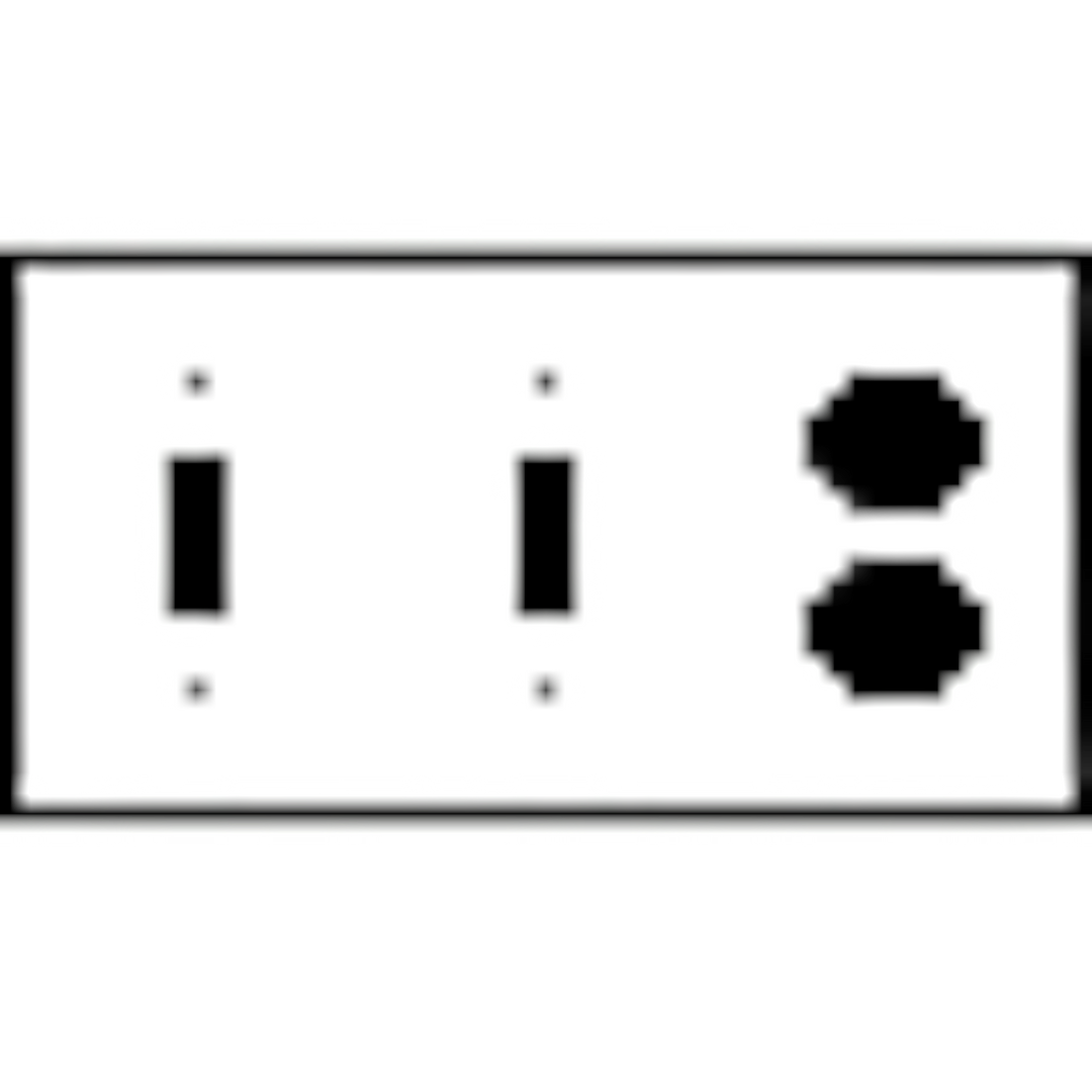 Fleur De Lis Wall Plate (Antique Brass Gold Finish)