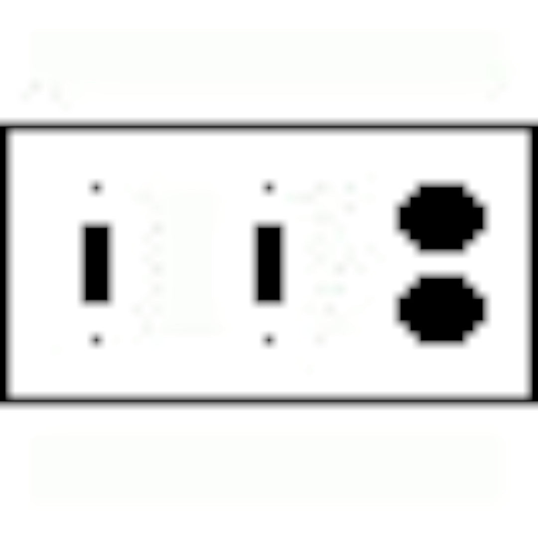 Bamboo Style Wall Plate (Matte Nickel Finish)