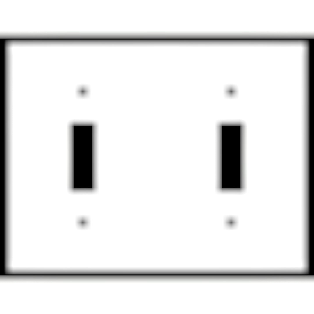 Bamboo Style Wall Plate (Bright Nickel Finish)