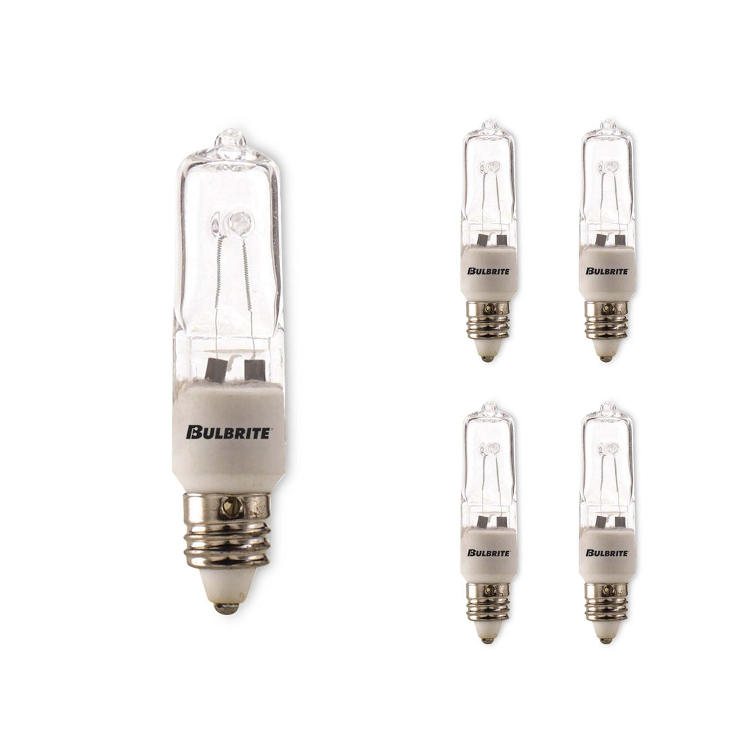 Bulbrite 100W T4 JD HALOGEN CLEAR E11 120V-5PK