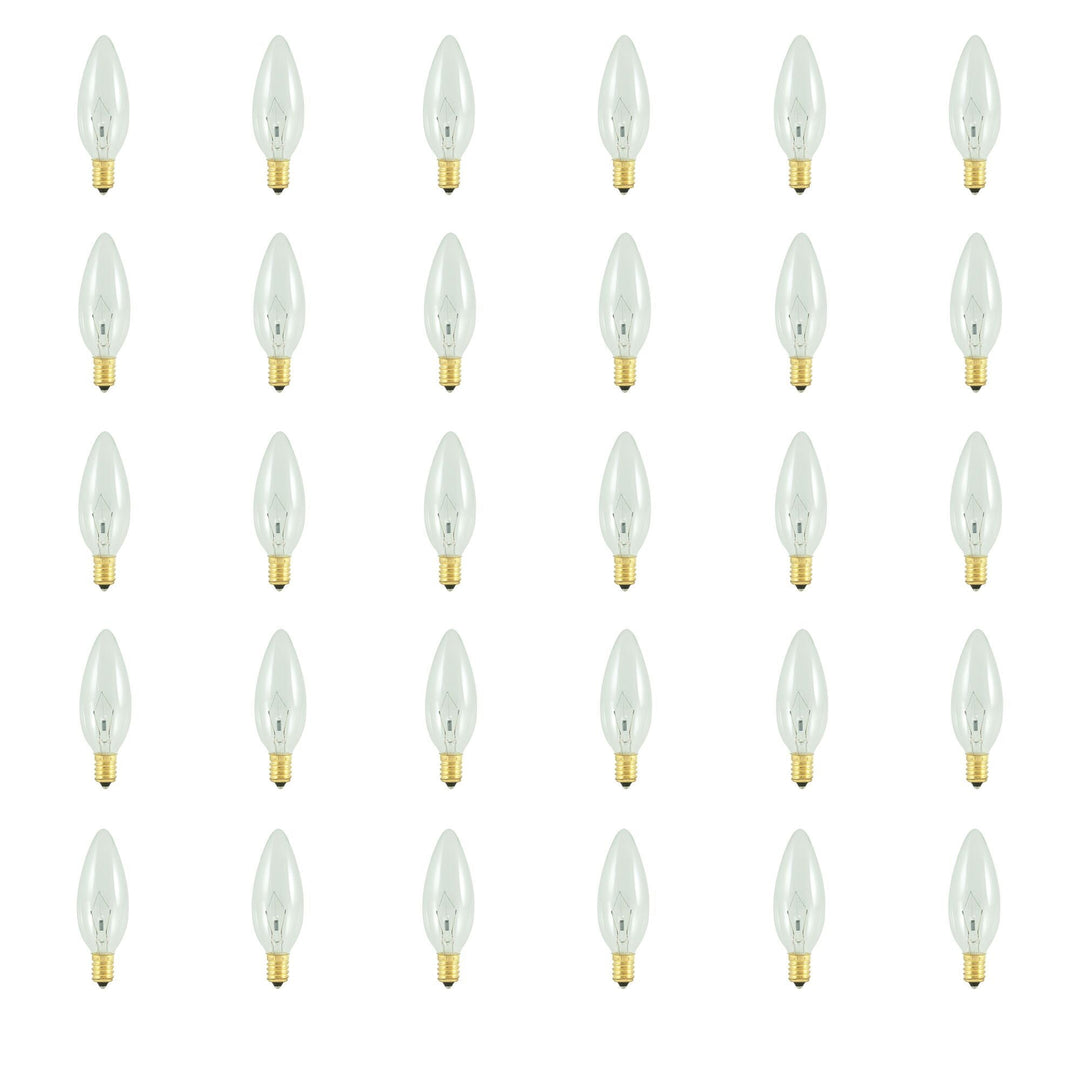 Bulbrite 25W B10 TORPEDO CLEAR E14 130V-30PK