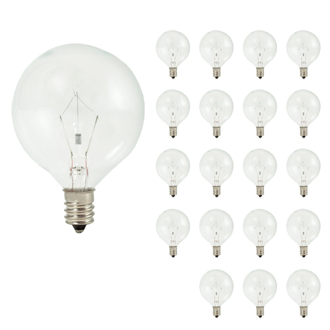 Bulbrite 25W G16 KRYPTON CLEAR E12 120V-20PK