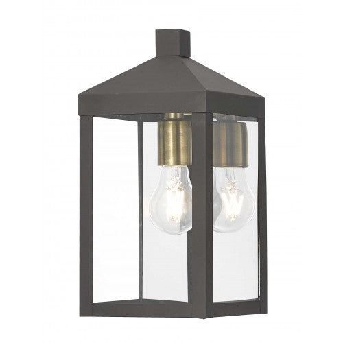 1 Light Bronze Outdoor Wall Lantern Livex