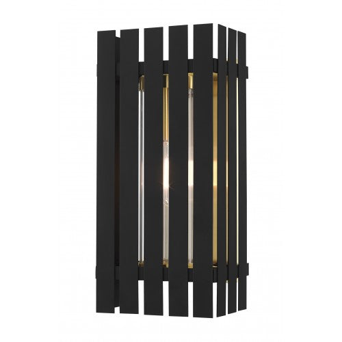 1 Light Black Outdoor Wall Lantern Livex