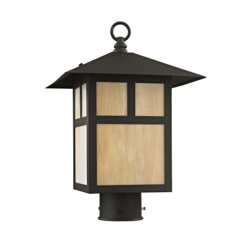 1 Light Bronze Outdoor Post Top Lantern Livex