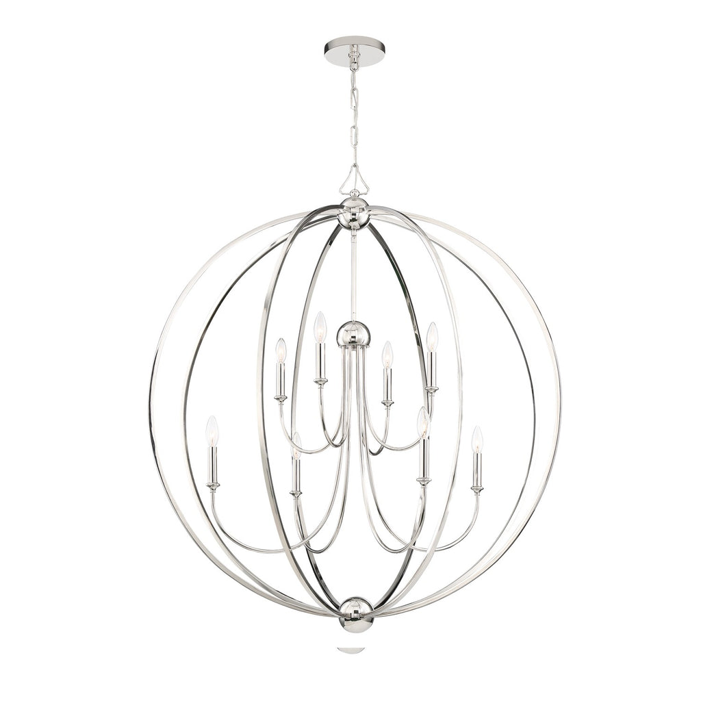 Crystorama Crystorama Libby Langdon Sylvan 8 Light Polished Nickel Chandelier