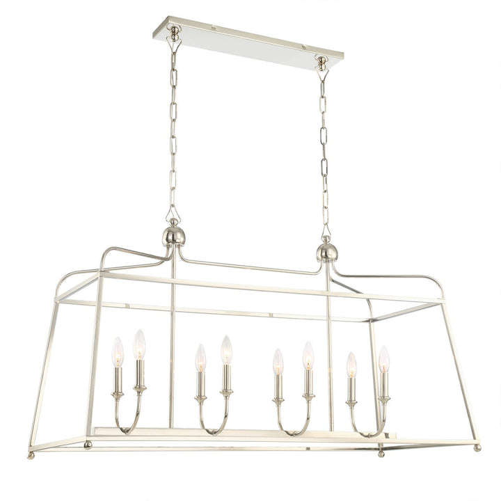 Crystorama Crystorama Libby Langdon Sylvan 8 Light Polished Nickel Chandelier