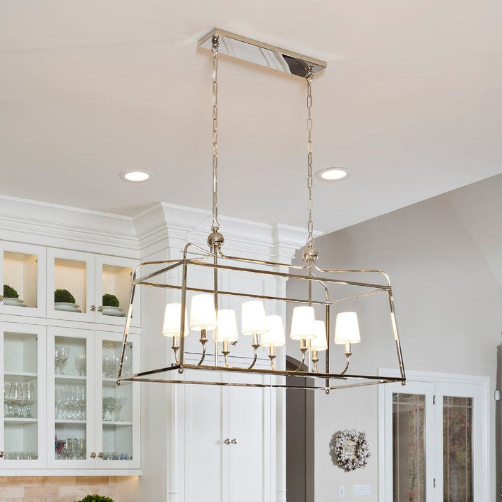 Crystorama Crystorama Libby Langdon Sylvan 8 Light Polished Nickel Chandelier