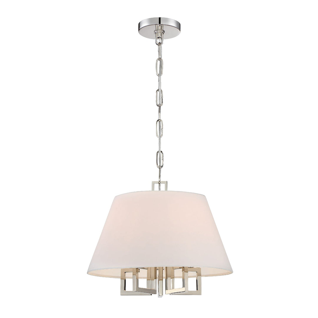 Libby Langdon Westwood 5 Light Polished Nickel Pendant Pendant Crystorama