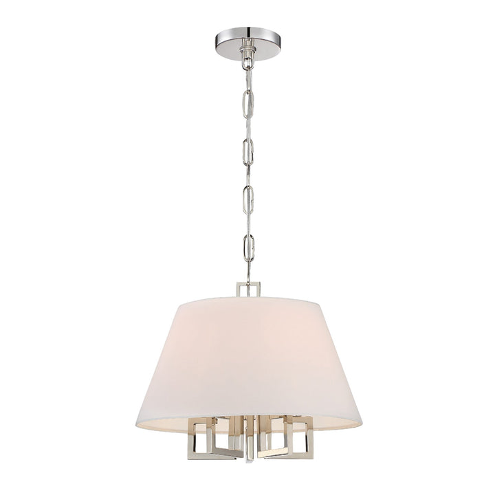 Libby Langdon Westwood 5 Light Polished Nickel Pendant Pendant Crystorama