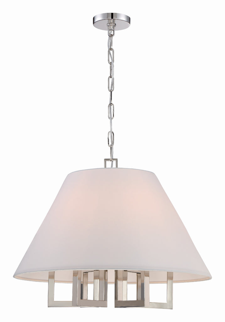 Crystorama Crystorama Libby Langdon Westwood 6 Light Polished Nickel Chandelier