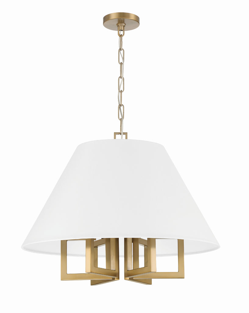 Crystorama Crystorama Libby Langdon Westwood 6 Light Vibrant Gold Chandelier