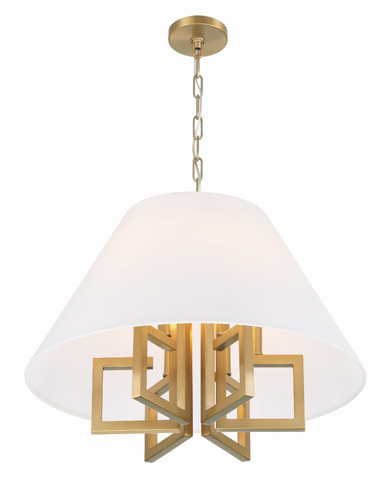Crystorama Crystorama Libby Langdon Westwood 6 Light Vibrant Gold Chandelier