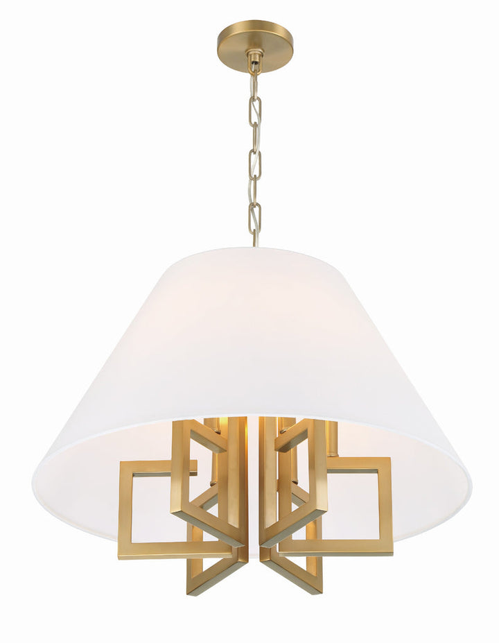 Crystorama Crystorama Libby Langdon Westwood 6 Light Vibrant Gold Chandelier