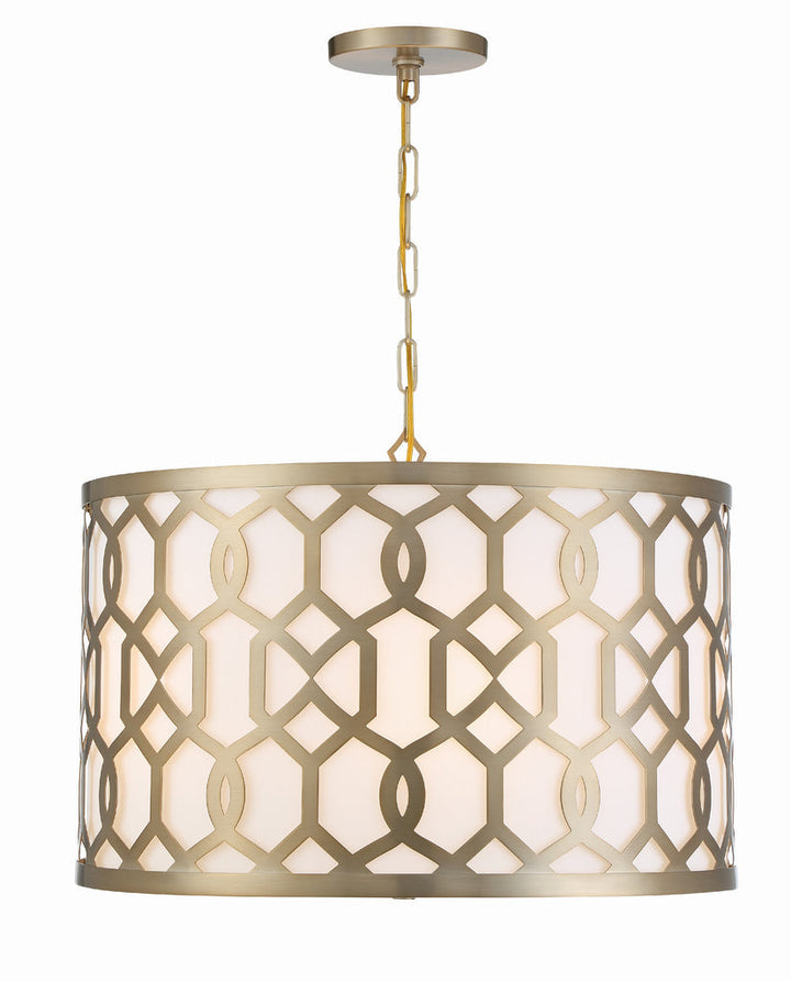 Crystorama Crystorama Libby Langdon Jennings 5 Light Aged Brass Chandelier