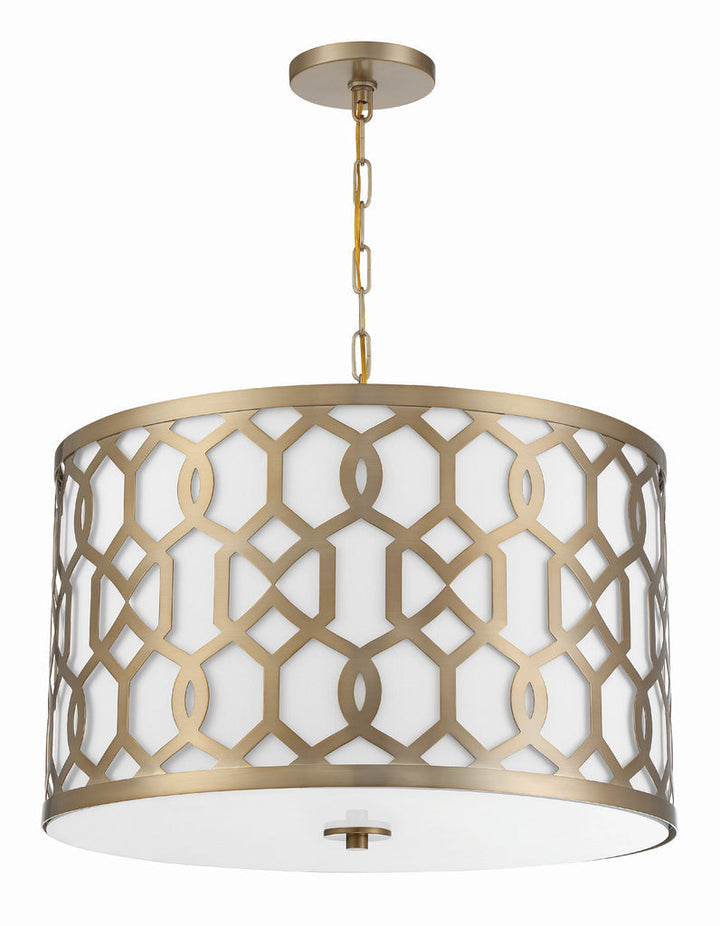 Crystorama Crystorama Libby Langdon Jennings 5 Light Aged Brass Chandelier