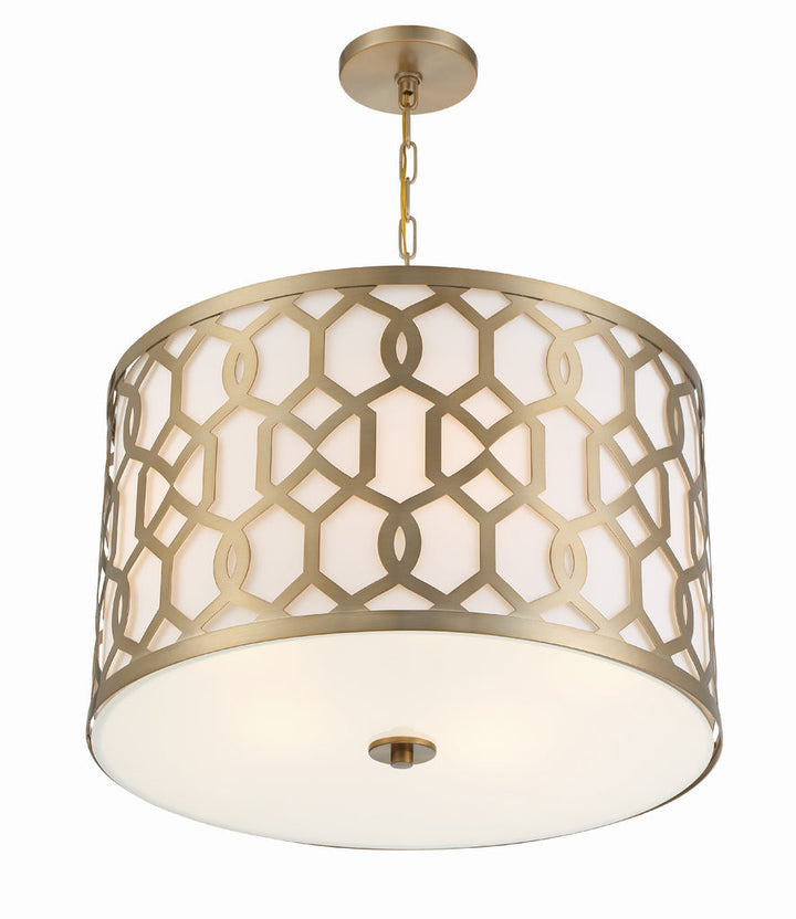 Crystorama Crystorama Libby Langdon Jennings 5 Light Aged Brass Chandelier