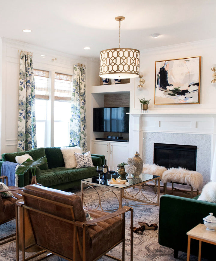 Crystorama Crystorama Libby Langdon Jennings 5 Light Aged Brass Chandelier