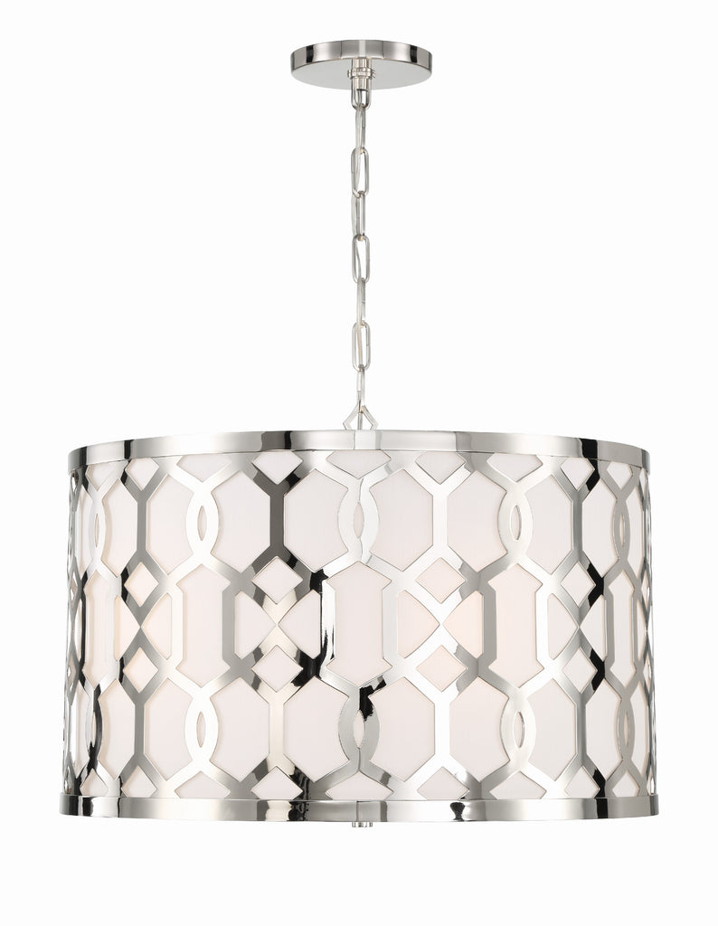 Crystorama Crystorama Libby Langdon Jennings 5 Light Polished Nickel Chandelier