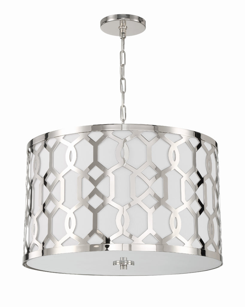 Crystorama Crystorama Libby Langdon Jennings 5 Light Polished Nickel Chandelier