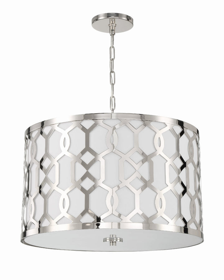 Crystorama Crystorama Libby Langdon Jennings 5 Light Polished Nickel Chandelier
