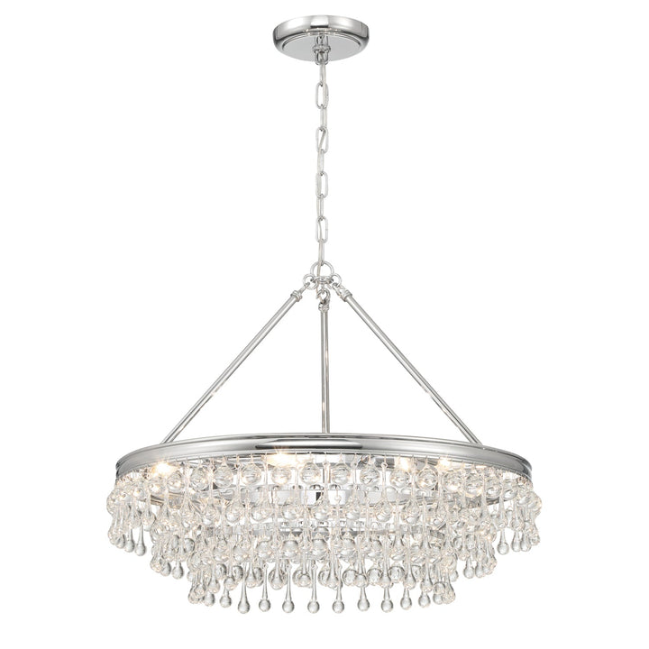 Crystorama Crystorama Calypso 6 Light Polished Chrome Chandelier