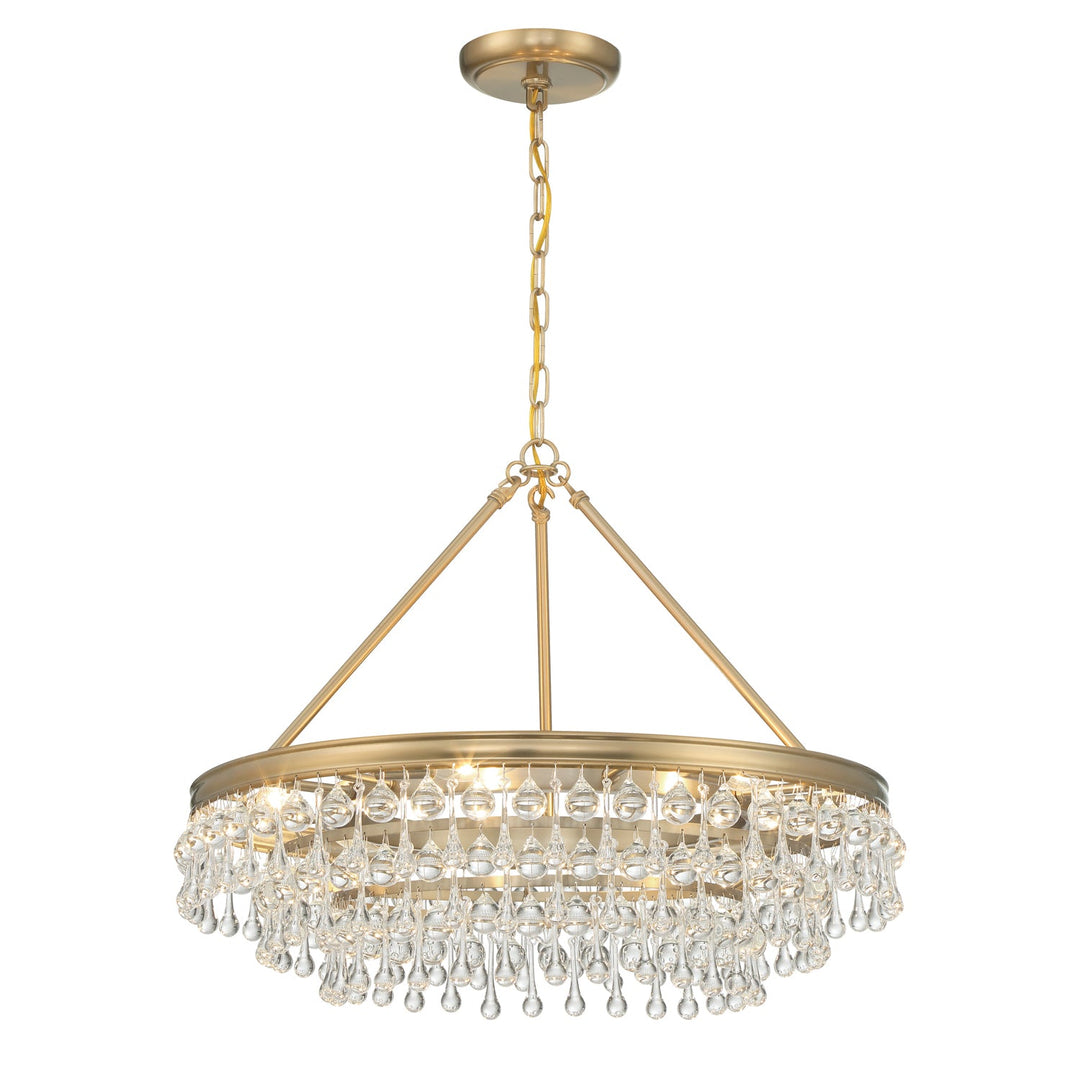 Crystorama Crystorama Calypso 6 Light Vibrant Gold Chandelier