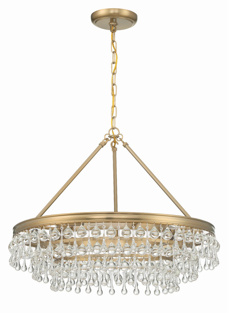 Crystorama Crystorama Calypso 6 Light Vibrant Gold Chandelier