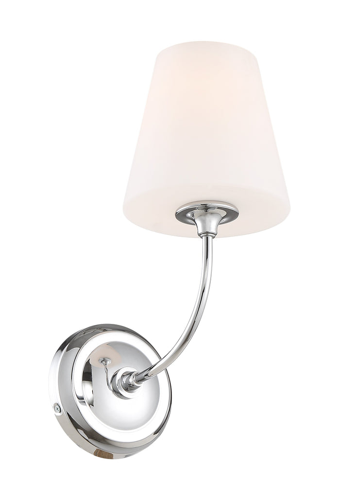 Crystorama Crystorama Libby Langdon Sylvan 1 Light Polished Chrome Sconce