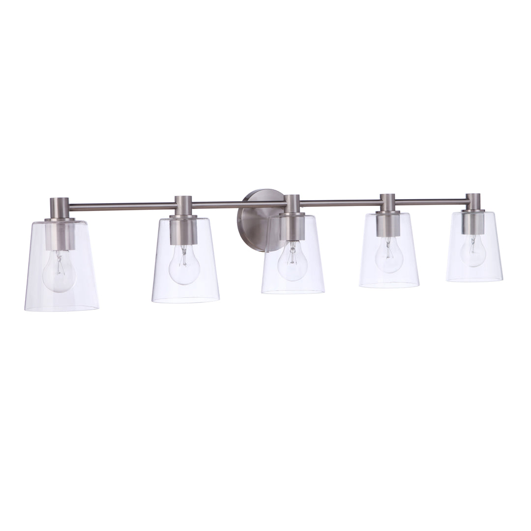 Emilio 5 Light Vanity in Brushed Polished Nickel CRAFTMADE