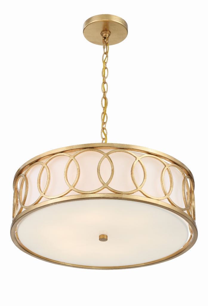 Crystorama Crystorama Libby Langdon Graham 6 Light Antique Gold Chandelier