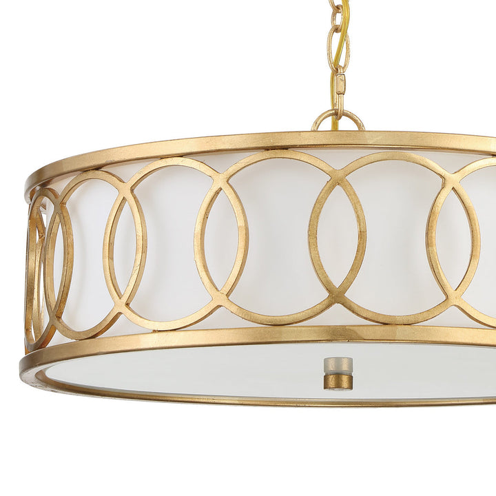 Crystorama Crystorama Libby Langdon Graham 6 Light Antique Gold Chandelier