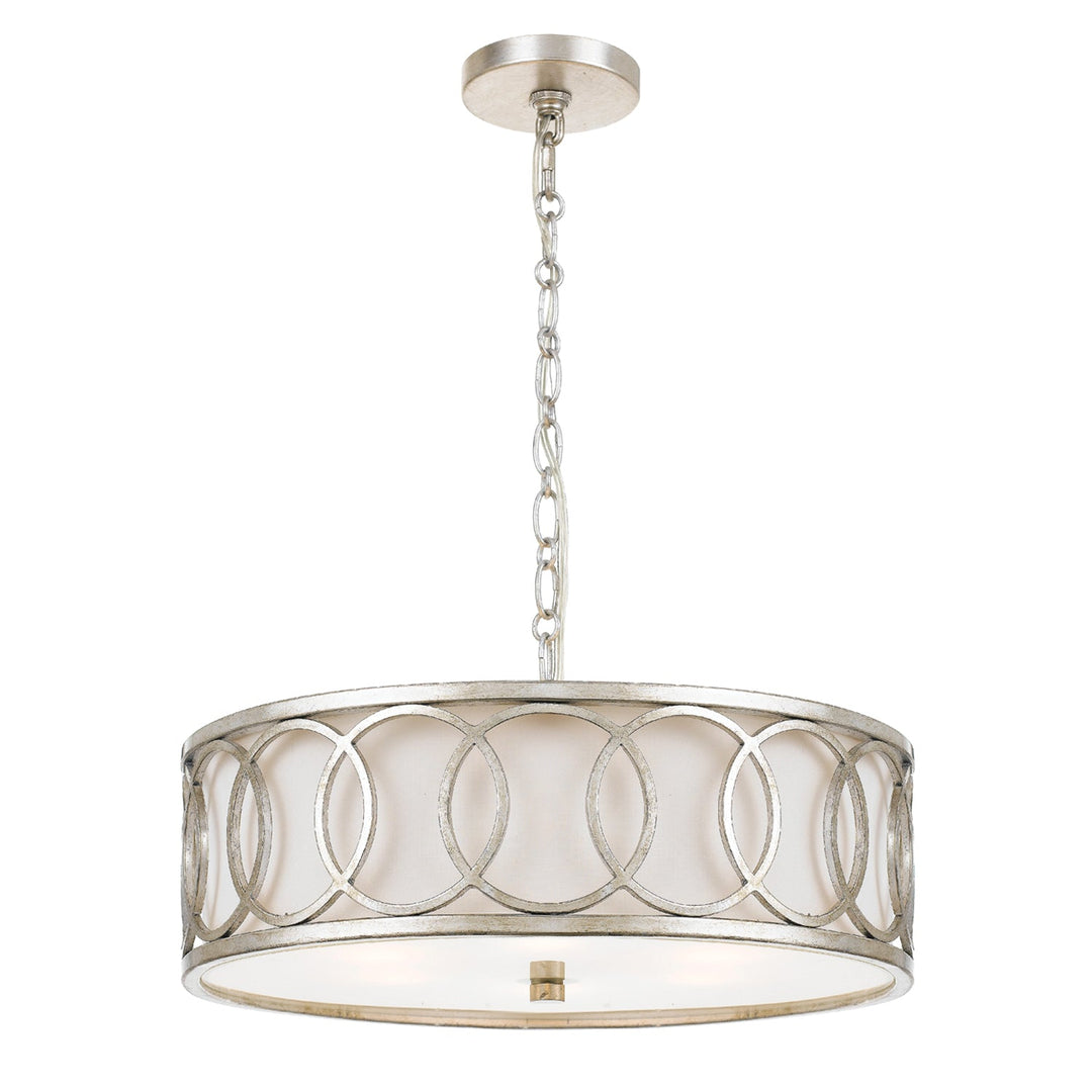 Crystorama Crystorama Libby Langdon Graham 6 Light Antique Silver Chandelier