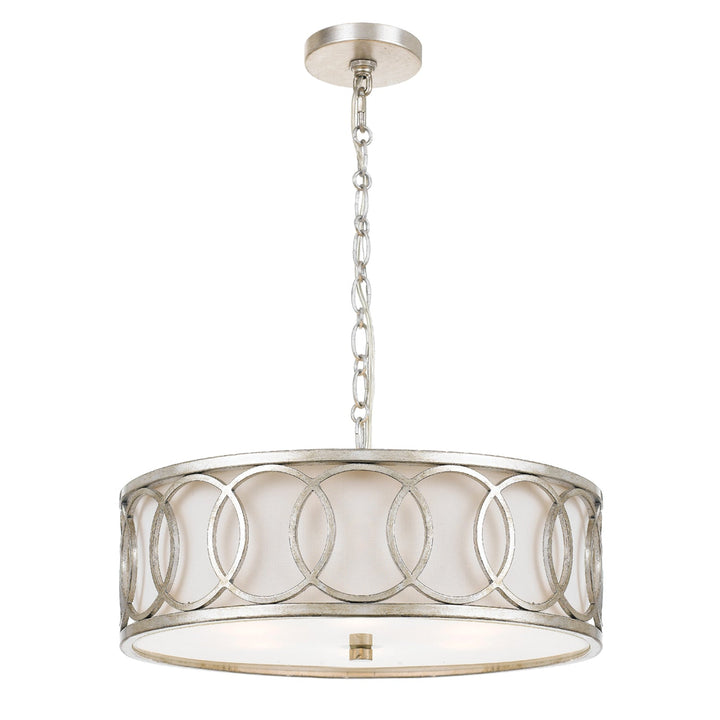 Crystorama Crystorama Libby Langdon Graham 6 Light Antique Silver Chandelier