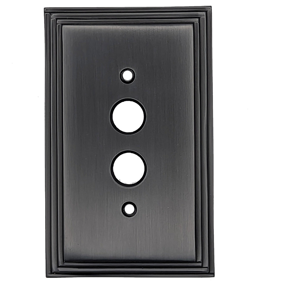 Kingston Classic Stepped Wall Plate (Black Bronze) COPPER MOUNTAIN HARDWARE