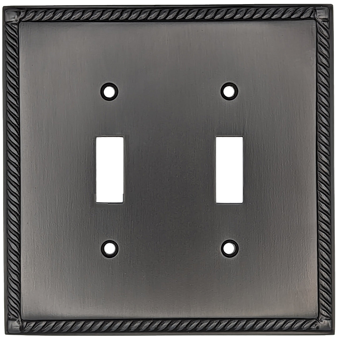English Georgian Roped Wall Plate (Black Bronze) COPPER MOUNTAIN HARDWARE