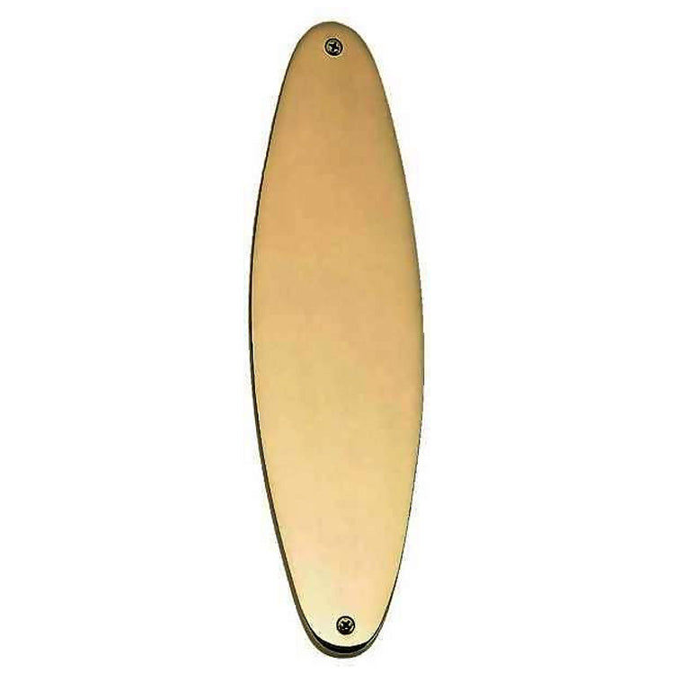 11 Inch Solid Brass Traditional Oval Push Plate (Several Finishes Available) COPPER MOUNTAIN HARDWARE