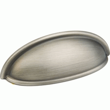 3 3/4 Inch (3 Inch c-c) Traditional Designs Cup Pull (Antique Nickel Finish) SCHAUB