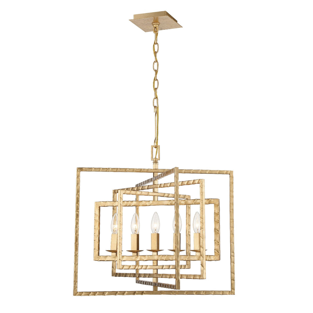 Crystorama Crystorama Capri 5 Light Antique Gold Chandelier